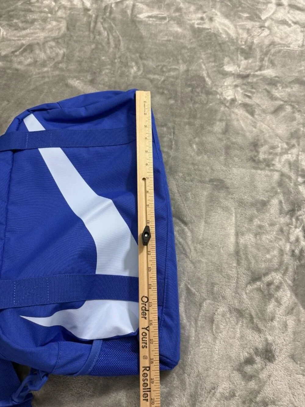 New Nike Blue Duffel Bag Soft Case Water Resistant Youth Sports Gym Travel